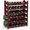 ARTECSIS Cantinetta Portabottiglie in Plastica Modulare 36 Bottiglie Marrone