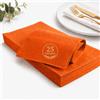 ecodrinks 25 Tovaglie Antimacchia TNT 100x100 cm Arancio | Monouso 50 g/m², resistenti ed eleganti, idonee al contatto alimentare, ideali per ristoranti, feste, sagre ed esterni