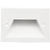 Eurekaled - Segnapasso LED Bianco da incasso compatibile con scatola 503 3W luce calda 3000K 220V IP65