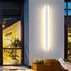 TZSMUM Lunga Barra Applique da Parete Esterno Interno Dimmerabili Lampada da Parete con Telecomando LED Impermeabile IP65 Moderno Luce Alluminio Corridoio Giardini Veranda Garage Bianco (60CM)