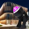 QICBYING Faretto A Fascio Stretto Da 5W/10W - Faretti Rotanti, Proiettori A LED A Lungo Raggio, Faretto A Parete Impermeabile IP65, Faretto A Fascio LED, Illuminazione Architettonica Per Esterni(Warm White,10w
