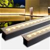 THEGA Faretto Luce Da Pavimento - Luce Sotterranea LED, Lampada terra per cortile giardino rettangolare CA 220 V, IP67 Faretto incasso ultrasottile impermeabile, per passerella con gradini del patio(White,2