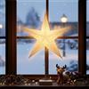Spetebo Lampada decorativa a forma di stella di Natale sul piede, 60 cm, colore bianco, per lampadine E14
