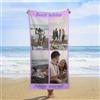 RHMMDIYST Telo mare personalizzato, asciugamano da bagno personalizzato con foto/testo, asciugamano in microfibra spessa, morbido e ad asciugatura rapida, adatto per viaggi, mare, campeggio, nuoto (4
