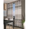 Home Collection FAS114 Tenda Fascia, Poliestere, Bordeaux, 140x290 cm