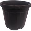 N.G. NICCOLAI NG NICCOLAI VASO COSMO COLORE NERO O TERRACOTTA VARIE MISURE - PLASTICA RICICLATA E RICICLABILE - MADE IN ITALY (NERO, 30,5/28x26,5(H) cm. - 12,5 LT)