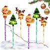 Generico Luci Natalizie Da Esterno - Lampada Decorativa Da Giardino | Luci A Picchetto Da Giardino Impermeabili - Per Cortili Prati Vialetti Passaggi Portici Balconi Terrazze Feste Festival Halloween