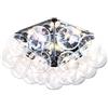 FLOS Plafoniera con 15 lampadine Globolux collezione Taraxacum 88 versione Ceiling Wall, 40 W, 61 x 61 x 21,5 centimetri, colore alluminio (riferimento: F7420000)