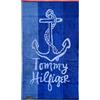 Tommy Hilfiger Telo Mare Piscina Spiaggia Asciugamano Maxi in Spugna di Puro Cotone Cinigliato Disegno: Seaside B1 Taglia: 90 x 160 cm