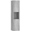 vidaXL Armadietto Bagno Grigio Sonoma 30x30x130cm in Legno Multistrato