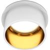 MAYTONI DECORATIVE LIGHTING Moderna Lampada da Incasso da Soffitto, Spot, Faretto colore bianco e oro, Design basic, Alluminio, per 1 lampadina GU10, 50W, IP 20