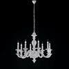 Bonetti Illumina Lampadario In Legno Classico Provenzale Bianco Shabby Chic 8 Luci Leonardo