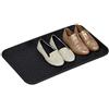 Relaxdays 2X Poggiascarpe, Vaschetta per Scarpe Bagnate, con Bordi, per Corridoio, Armadio, Auto, Pulizia, 3x60x40 cm, Nero