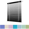 Generic Tapparelle per Finestre, Veneziane da Interno Senza Fori, Tende Veneziane da Esterno Protezione da Luce, Lamella da 25mm Alluminio Persiane per Casa Ufficio Bagno(Nero)
