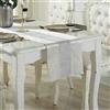 Deggodech Runner da Tavolo Moderno Beige Runner Tavola con Strass Striscia Diamantata Table Runner Lavabile per Matrimonio Natale Casa Festa Cucina Decorazione (Beige, 32x180cm)