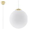 SOLLUX lighting lampada a sospensione 40 UGO oro L: 40, B: 40, H: 80, E27, dimmerabili