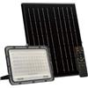 damastoreitalia Faro LED da esterno con pannello Solare 180W IP66 con Telecomando Luce Regolabile fredda calda naturale 3000K/4000K/6500K Sensore Crepuscolare (180W)