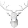 Zyqixluk Arredamento Di Cervo In Resina, Decorazione Della Parete Della Testa Di Cervo,Centrotavola Da Parete Statua Della Testa Di Animale Per Bar, Soggiorno, Decorazioni Per Casa Uffici,A3,14*5.5*14.2in