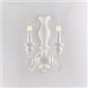 Bonetti Illumina Applique Shabby Chic Cascina Bianco 2 Luci E14
