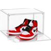 HAND Espositore per Scarpe Trasparente in Acrilico Rigido - Box Impilabile con Chiusura Magnetica, Scatola Porta Scarpe Salvaspazio per Sneakers, Borse e Accessori (1, X - LARGE)