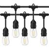 Zhongshan CATENA LUMINOSA LED CATENARIA CON 10 PORTALAMPADA PENDENTI E27 DA 10 MT IMPERMEABILE PROLUNGABILE (NO LAMPADINE)