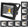 ALPHA DIMA 8X Faro LED Esterno 20W,ALPHA IP65 Impermeabile 6000K Bianco Freddo Faretto a LED