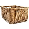 Arthur Cameron - Cestino portaoggetti rettangolare in vimini con manici - 29 x 25 x 15 cm - Piccolo cestino in vimini, organizer per la camera da letto o il bagno (Naturale)