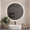 Planetmöbel NOVA Specchio da bagno con illuminazione circolare 80x80 Specchio da bagno con interruttore touch a intensità variabile, 2 livelli di illuminazione, specchio senza cornice
