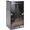 Spetebo Ghirlanda di lampadine per aste o aste per bandiere, 10 fili da 8 m con 360 LED bianco caldo, colore del cavo: nero, consegna con picchetti e alimentatore di rete IP44