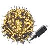 UISEBRT Catena Luminosa 100M 1000LEDs, Luci di Natale per Esterni e Int rni con 8 Modalità, IP44 Impermeabile, Decorazioni Natalizie per Giardino, Matrimonio, Festa di Natale, Bianco Caldo