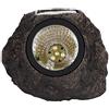 RXMORI 5x6 Pollici Lampada Solare in Pietra Imitazione Luce Esterna, Luce Solare Impermeabile da Giardino, Statuetta in Pietra di Plastica per la Decorazione del Percorso del Giardino