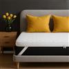 SLIPIO Coprimaterasso 100x190 cm Topper | 7 cm | Memory Foam Visco+ Adattabile | Sfoderabile e Lavabile | Antiacaro Anallergico
