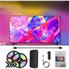 PurezmMoto Luce TV retroilluminata con sincronizzazione del colore, Retroilluminazione LED per TV, Striscia luminosa LED intelligente per TV, con TV HDMI Sync Box, Musica e giochi, controllo app ( Size : 42 to