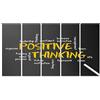 islandburner Quadro Moderno Il Pensiero Positivo Motivazione Illustrazione Stampa su Tela - Quadro x poltrone Salotto Cucina mobili Ufficio casa - Fotografica Formato XXL
