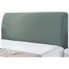LUKKC Copertura Testiera Letto Copri Testiera Letto Matrimoniale/Una Piazza E Mezza/Singolo Fodera Testata Letto 140/150/160/180CM Elastica Bianco Nero Beige Verde Protezione Copritestiera Letto