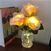 Generico Lampada Rosa, Lampada Da Tavolo Senza Fili Ricaricabile Con Vaso Di Fiori, Luce Notturna A LED Rose, Decorazioni Per Casa, Regalo SanValentino Donna