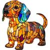 HGFYE Serie Cani Arte Luce Notturna Dipinta a Mano Lampada LED con Ornamenti in Resina Lampade Per la della Cameretta dei Bambini e della Camera da Letto per gli Amanti dei Cani(Dachshund)