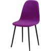 Meigeh Coprisedie scandinave da Pranzo Fodera per Sedia scandinava per Sala da Pranzo Fodere Coprisedia scandinave a Forma Curva Coprisedia Elasticizzati 4 Pezzi Candy Purple