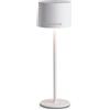 Innoliving Lampada da tavolo LED ricaricabile INN-291 Bianca o Nera con batteria al litio, altezza 350 mm diametro 120 mm, luce naturale/calda/fredda, luminosità 150 lm (Bianco)