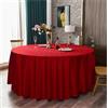 GOEXCPL Tovaglia rotonda di Natale Poliestere Per matrimoni e feste Lavabile in macchina Modello A Rosso Diametro 160 cm