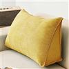 NENIUX - Cuscino a cuneo grande per lettura, cuscino per testiera, cuscino triangolare per schienale, cuscino di supporto lombare/dorsale con copertura sfoderabile per letto a giorno, divano, tatami