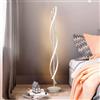 Agteruo Lampada da Terra a LED da 40 W, dimmerabile, con Telecomando, a Spirale, per Interni, per soggiorni, camere da Letto, uffici (Bianco)