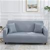 Odot Copridivano 4/3/2/1 Posti,Colori Solidi Moderni ed Eleganti Copridivano Elasticizzato Universale, Copri Divano AntiGraffio, Copri Divano con Braccioli, Fodera Divano (Grigio Chiaro,2 Posti)