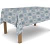 BANZAII TEXTILE INNOVATOR ONLINE Banzaii Tovaglia Plastificata 140x100 cm, Copritavolo Antimacchia in PVC da Esterno e Interno Facile Da Pulire Nella Misura Che Vuoi - Cuore Fiorito Azzurro