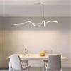Lanekd Lampada a Sospensione Moderna LED Spirale Design 140CM - Lampadario Dimmerabile e Regolabile in Altezza per Sala da Pranzo, Soggiorno, Cucina, Ufficio
