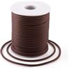 Craftdady Cavo di gomma del tubo di gomma del PVC della tubatura del tubo di 25m avvolto intorno per il cavo di memoria della collana del braccialetto che tricotta, la sella marrone