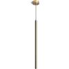 LEDKIA LIGHTING - Lampada a Sospensione LED 3W | Design Moderno e Minimalista | Luce Bianco Naturale | Altezza Regolabile | Finitura Elegante, Oro, Alluminio