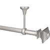 HDTL Kit Bastone per Tende in metallo 25mm Cromo Opaco Montaggio a Soffitto 320 cm Erato