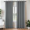 Joydeco Tende oscuranti 2 pannelli, isolate termicamente lunghe 250 cm, 2 tende oscuranti per soggiorno, camera da letto e finestra (L x P x L30 cm, grigio chiaro