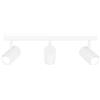 Ledvion Faretto LED Soffitto 3 luci Rettangolare GU10 3W bianco freddo | Lampadina inclusa per corridoio soggiorno cucina camera e ambienti interni asciutti